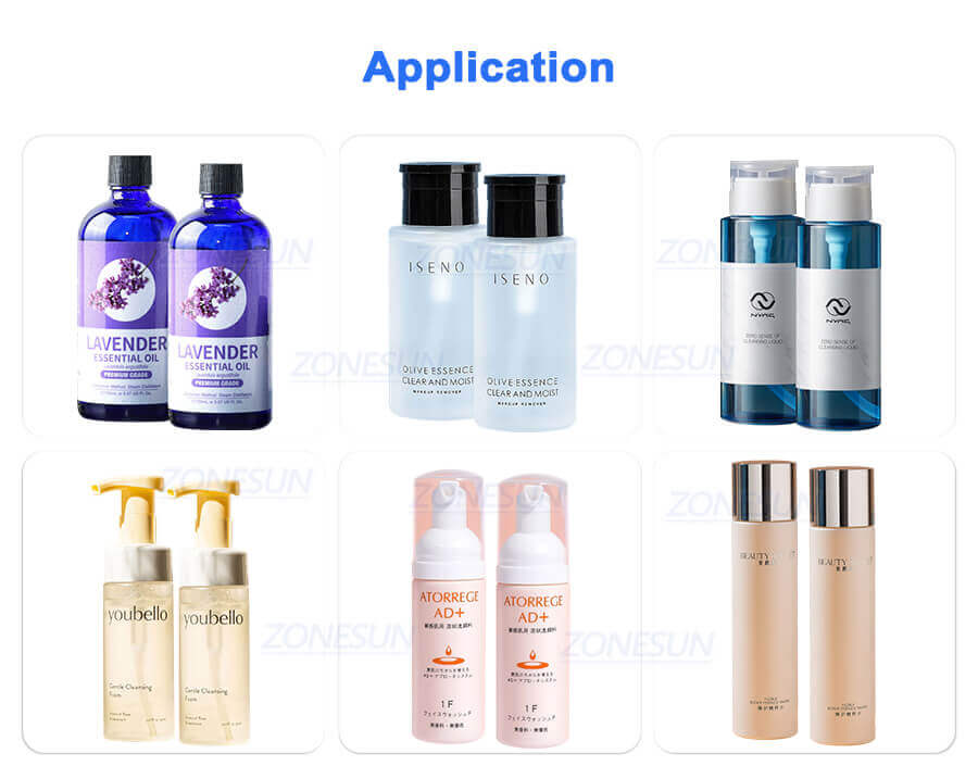 Semi Automatic 6 Heads Magnetic Pump Liquid Filling Machine-ZONESUN TECHNOLOGY LIMITED Semi Automatic 6 Heads Magnetic Pump Liquid Filling Machine-ZONESUN TECHNOLOGY LIMITED