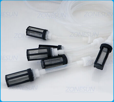 Semi Automatic 6 Heads Magnetic Pump Liquid Filling Machine-ZONESUN TECHNOLOGY LIMITED Semi Automatic 6 Heads Magnetic Pump Liquid Filling Machine-ZONESUN TECHNOLOGY LIMITED