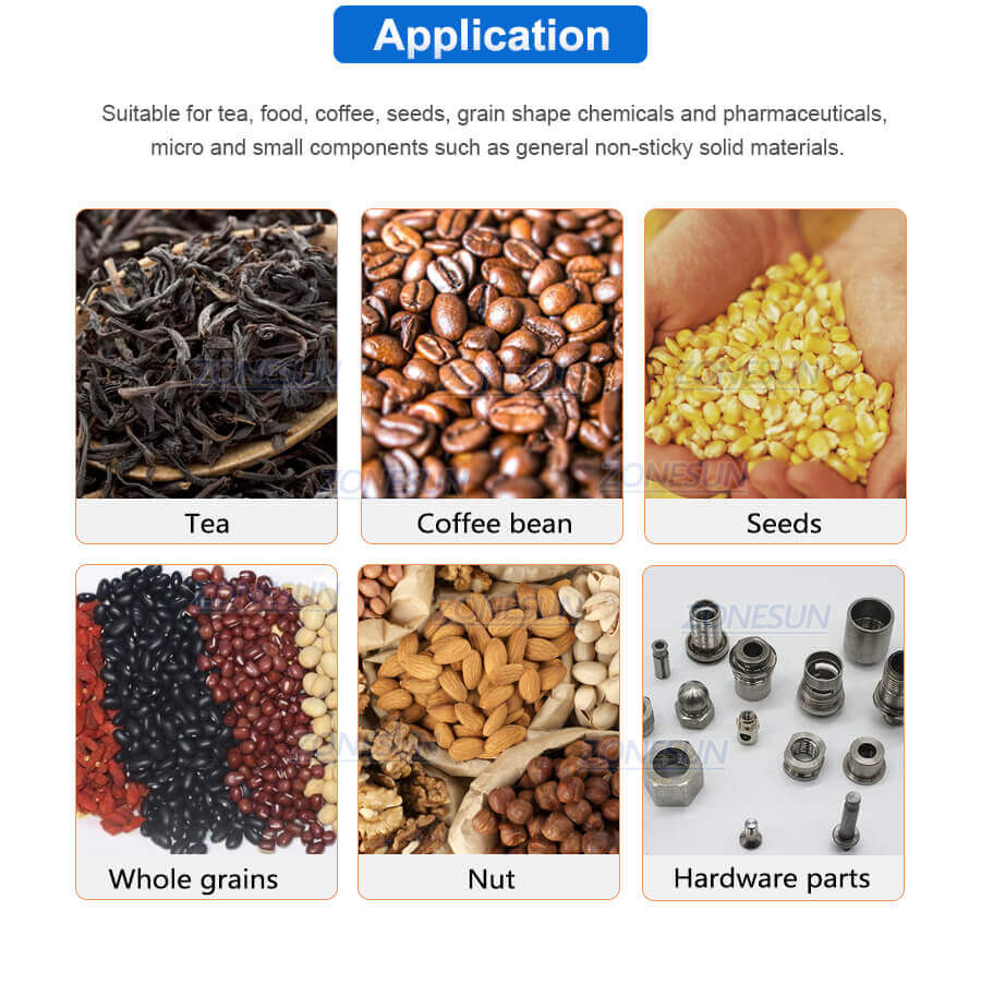 Semi Automatic Granular Weighing Filling Machine-ZONESUN TECHNOLOGY LIMITED Semi Automatic Granular Weighing Filling Machine-ZONESUN TECHNOLOGY LIMITED