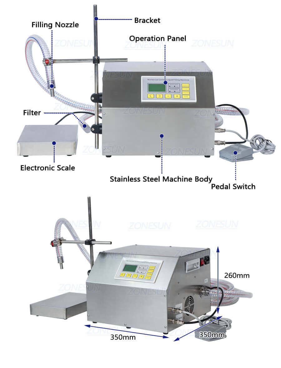 Gear Pump Weighing Filling Machine-ZONESUN TECHNOLOGY LIMITED Gear Pump Weighing Filling Machine-ZONESUN TECHNOLOGY LIMITED