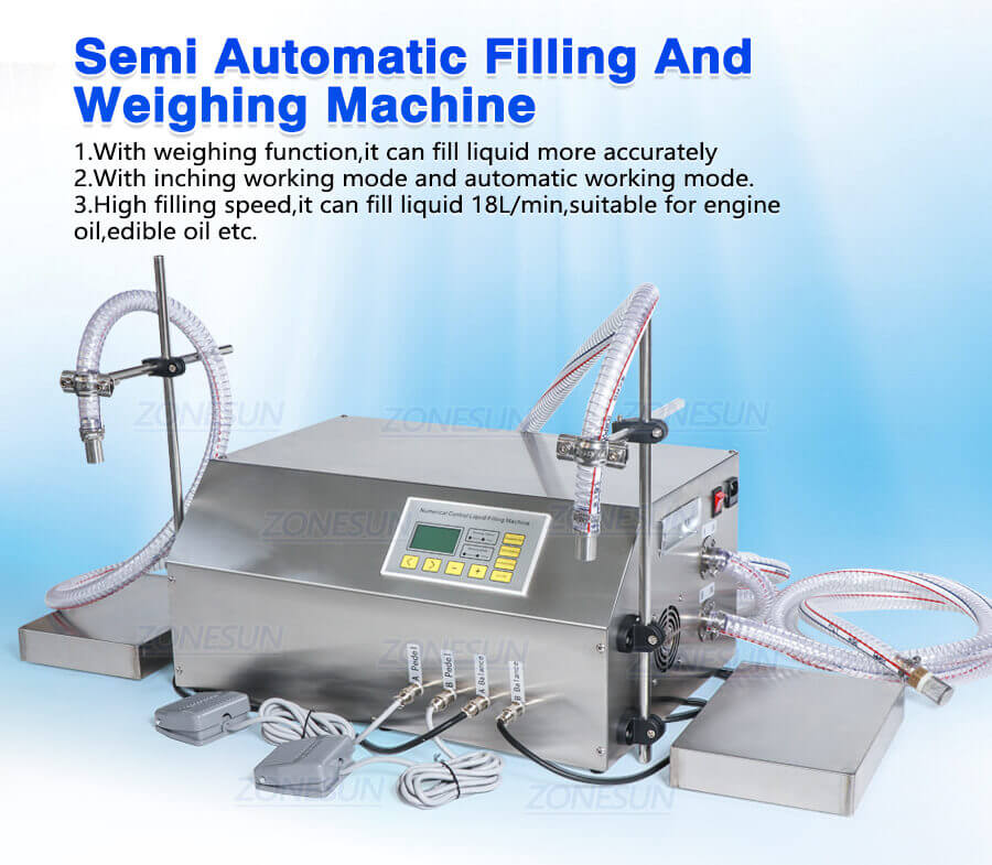 Double Head Gear Pump Weighing Filling Machine-ZONESUN TECHNOLOGY LIMITED Double Head Gear Pump Weighing Filling Machine-ZONESUN TECHNOLOGY LIMITED