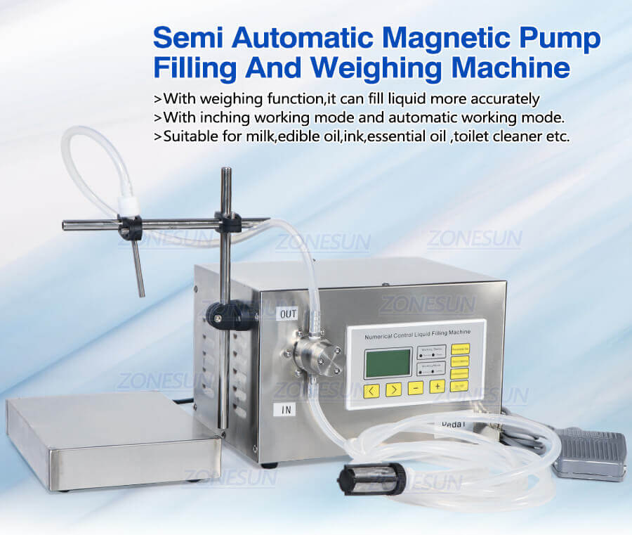 Magnetic Pump Weighing Filling Machine-ZONESUN TECHNOLOGY LIMITED Magnetic Pump Weighing Filling Machine-ZONESUN TECHNOLOGY LIMITED