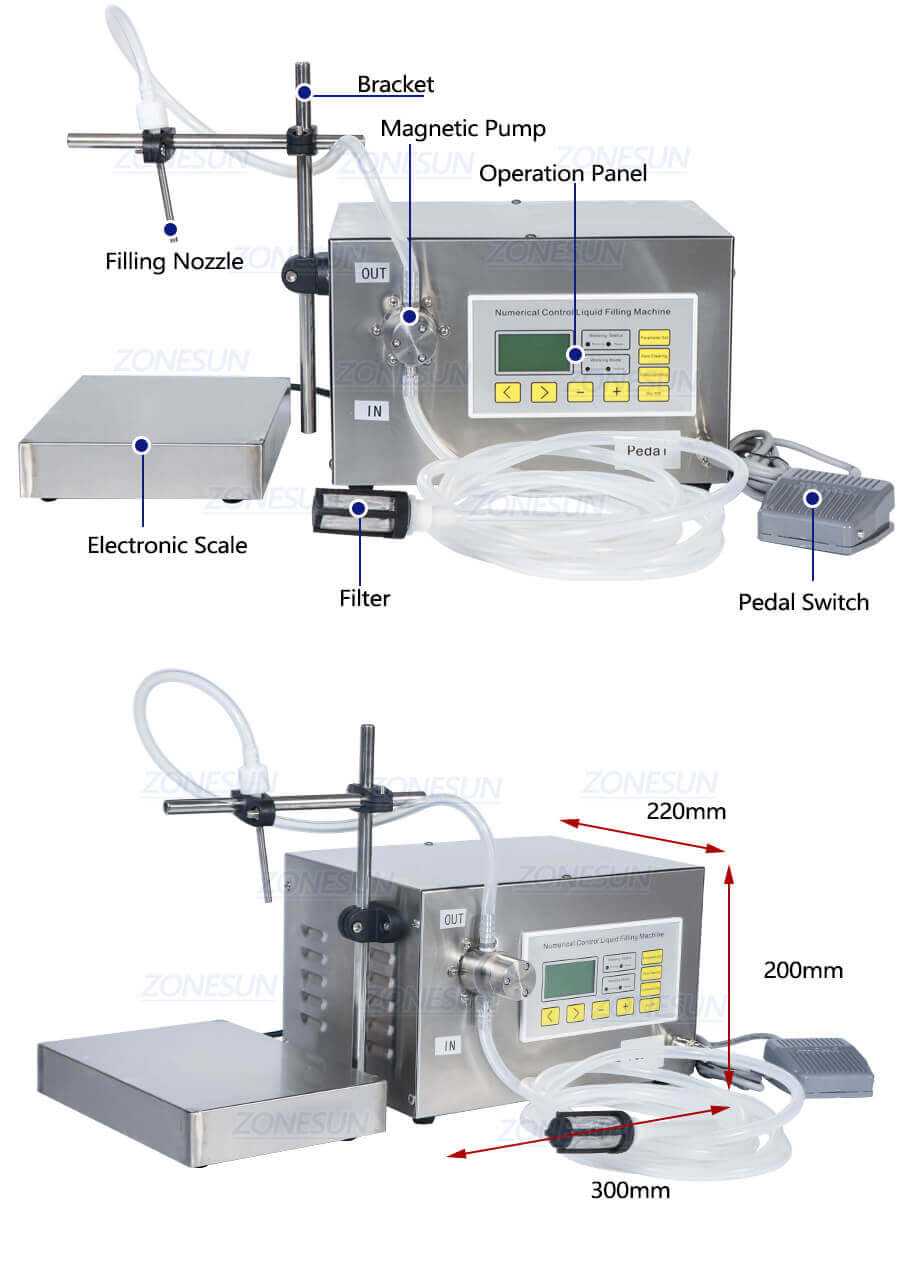 Magnetic Pump Weighing Filling Machine-ZONESUN TECHNOLOGY LIMITED Magnetic Pump Weighing Filling Machine-ZONESUN TECHNOLOGY LIMITED