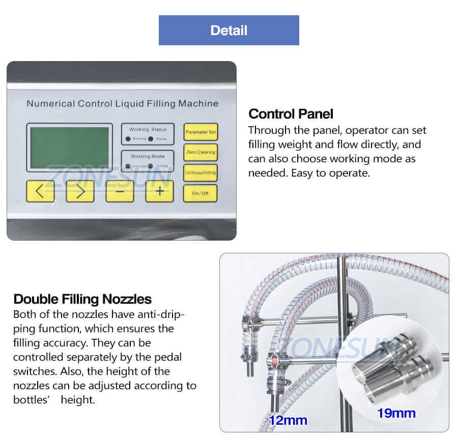 Double Head Diaphragm Pump Weighing Fillinng Machine-ZONESUN TECHNOLOGY LIMITED Double Head Diaphragm Pump Weighing Fillinng Machine-ZONESUN TECHNOLOGY LIMITED