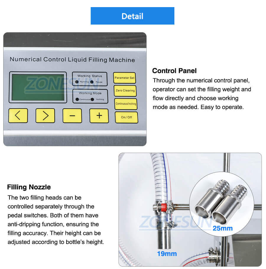 Double Head Diaphragm Pump Weighing Fillinng Machine-ZONESUN TECHNOLOGY LIMITED Double Head Diaphragm Pump Weighing Fillinng Machine-ZONESUN TECHNOLOGY LIMITED