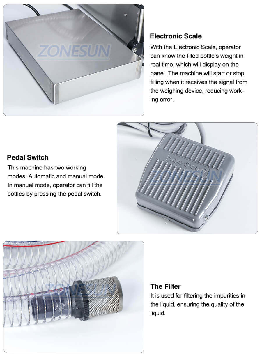 Double Head Diaphragm Pump Weighing Fillinng Machine-ZONESUN TECHNOLOGY LIMITED Double Head Diaphragm Pump Weighing Fillinng Machine-ZONESUN TECHNOLOGY LIMITED