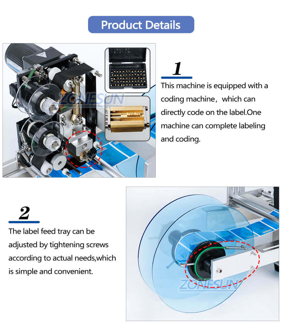Round Bottle Labeling Machine With Date Coder-ZONESUN TECHNOLOGY LIMITED Round Bottle Labeling Machine With Date Coder-ZONESUN TECHNOLOGY LIMITED