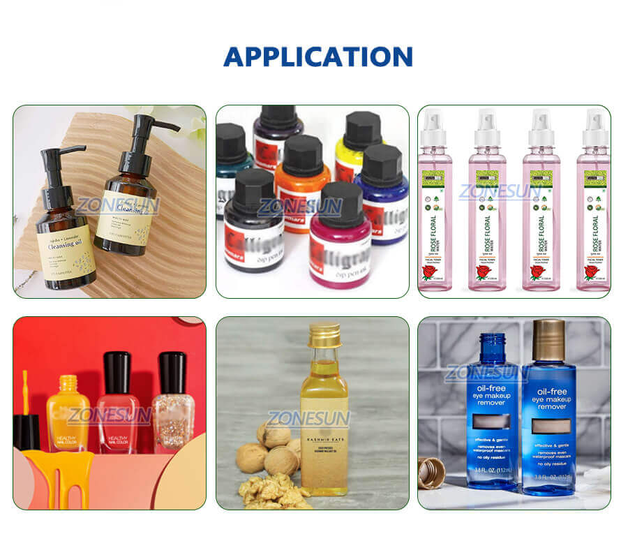 Double Head Nail Polish Filling Machine-ZONESUN TECHNOLOGY LIMITED Double Head Nail Polish Filling Machine-ZONESUN TECHNOLOGY LIMITED