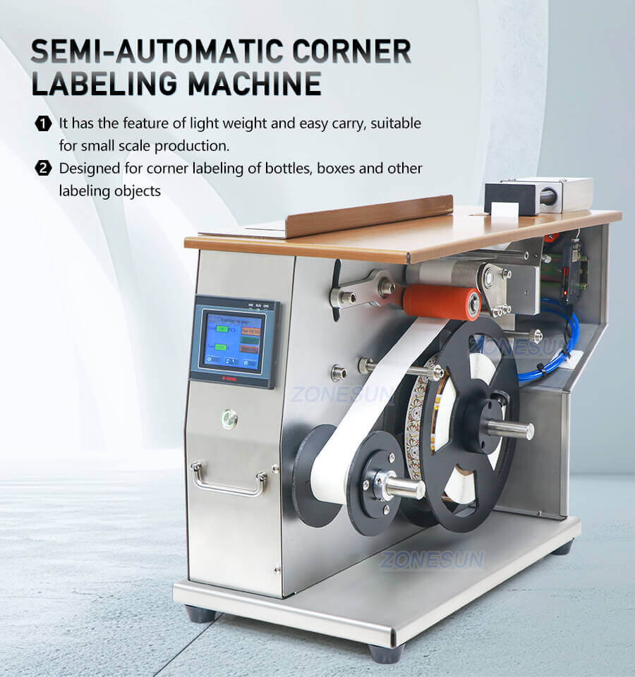 Semi Automatic Corner Labeling Machine-ZONESUN TECHNOLOGY LIMITED Semi Automatic Corner Labeling Machine-ZONESUN TECHNOLOGY LIMITED