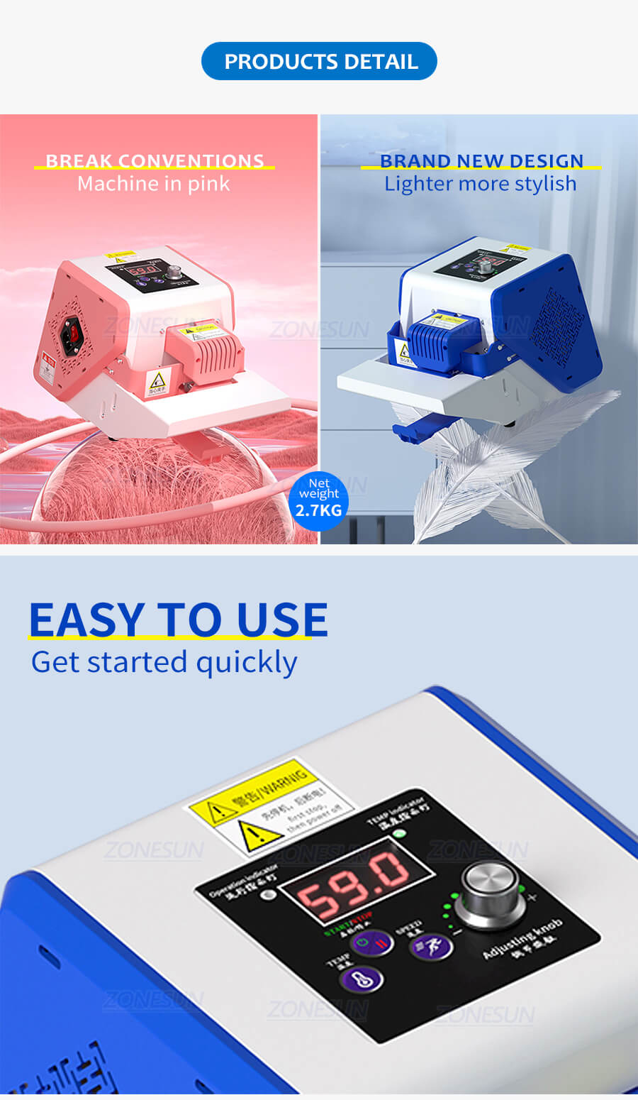 Bag Roller Sealing Machine-ZONESUN TECHNOLOGY LIMITED Bag Roller Sealing Machine-ZONESUN TECHNOLOGY LIMITED