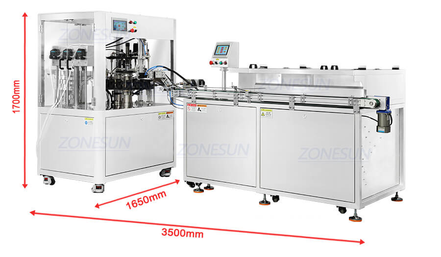 Cosmetics Liquid Filling Capping Machine With Bottle Unscrambler-ZONESUN TECHNOLOGY LIMITED Cosmetics Liquid Filling Capping Machine With Bottle Unscrambler-ZONESUN TECHNOLOGY LIMITED