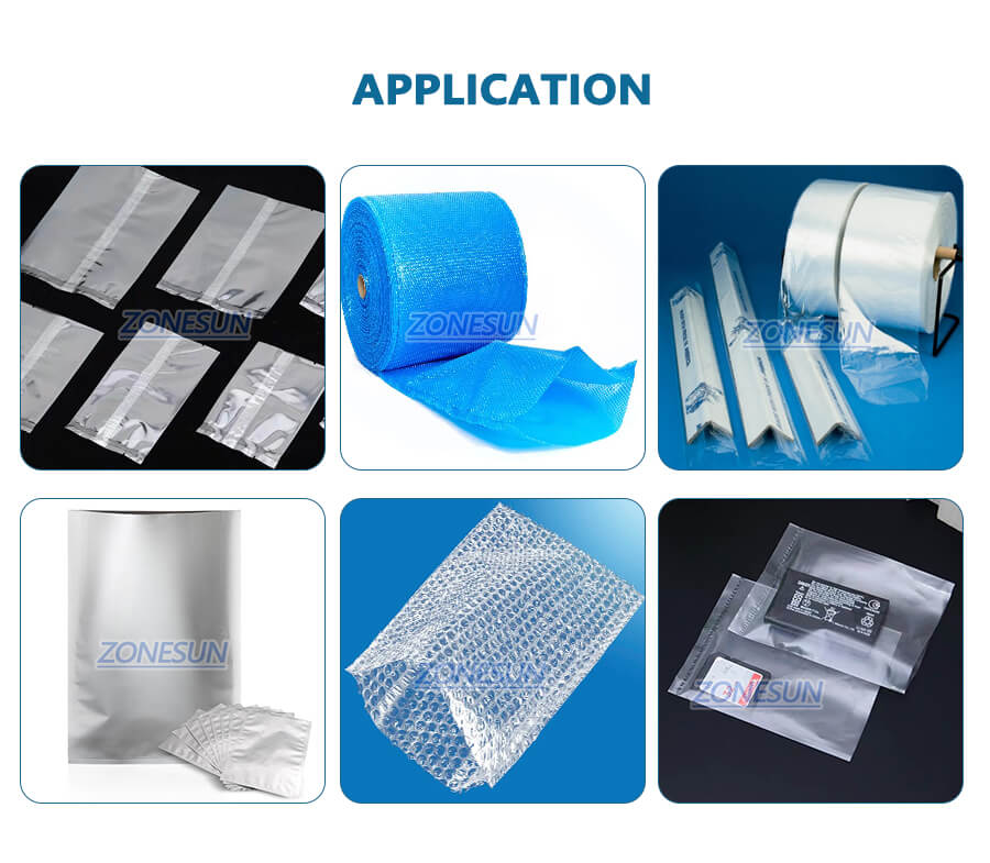 Bubble Film Sealing And Cutting Machine-ZONESUN TECHNOLOGY LIMITED Bubble Film Sealing And Cutting Machine-ZONESUN TECHNOLOGY LIMITED