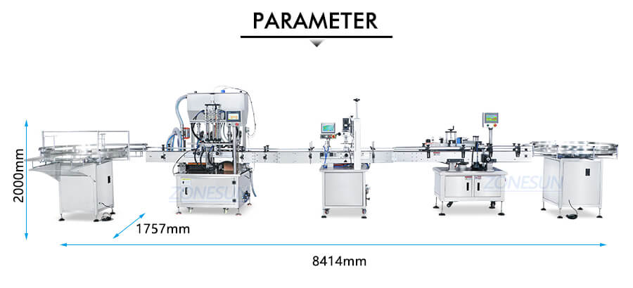 Automatic 4 Heads Paste Filling Production Line-ZONESUN TECHNOLOGY LIMITED