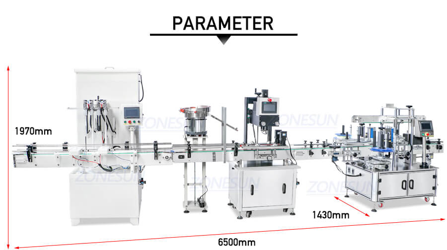 4 Heads Corrosive Liquid Filling Line-ZONESUN TECHNOLOGY LIMITED 4 Heads Corrosive Liquid Filling Line-ZONESUN TECHNOLOGY LIMITED