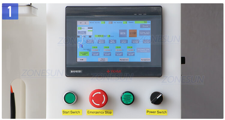 4 Heads Corrosive Liquid Filling Line-ZONESUN TECHNOLOGY LIMITED 4 Heads Corrosive Liquid Filling Line-ZONESUN TECHNOLOGY LIMITED