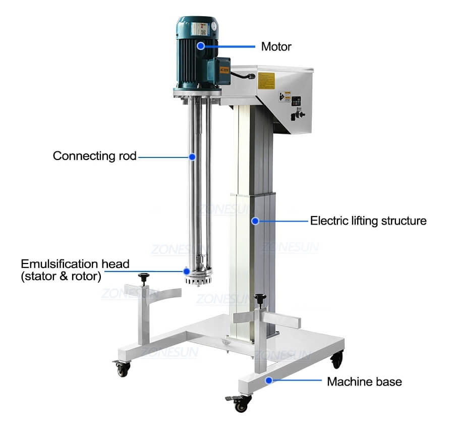 Cosmetic High Shear Emulsifying Machine-ZONESUN TECHNOLOGY LIMITED Cosmetic High Shear Emulsifying Machine-ZONESUN TECHNOLOGY LIMITED