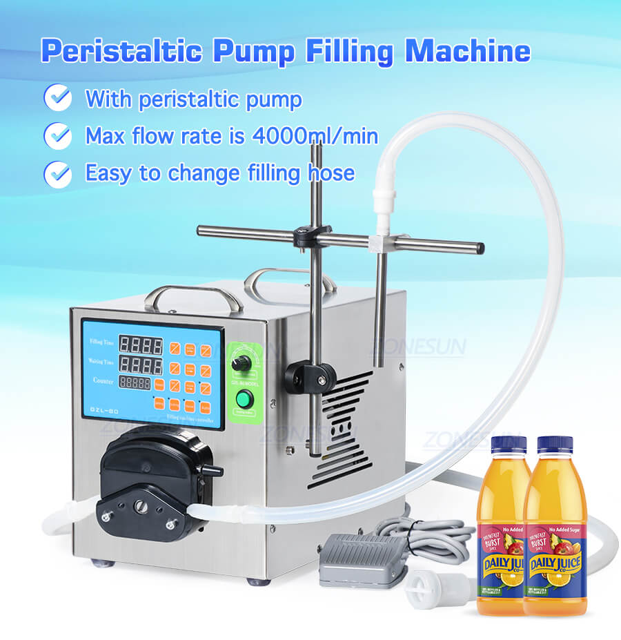 Cosmetic Peristaltic Pump Liquid Filling Machine-ZONESUN TECHNOLOGY LIMITED Cosmetic Peristaltic Pump Liquid Filling Machine-ZONESUN TECHNOLOGY LIMITED