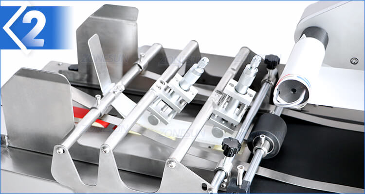 Tabletop Flat Box Card Bag Labeling Machine-ZONESUN TECHNOLOGY LIMITED Tabletop Flat Box Card Bag Labeling Machine-ZONESUN TECHNOLOGY LIMITED