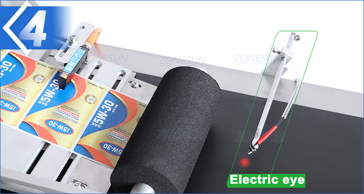 Tabletop Flat Box Card Bag Labeling Machine-ZONESUN TECHNOLOGY LIMITED Tabletop Flat Box Card Bag Labeling Machine-ZONESUN TECHNOLOGY LIMITED