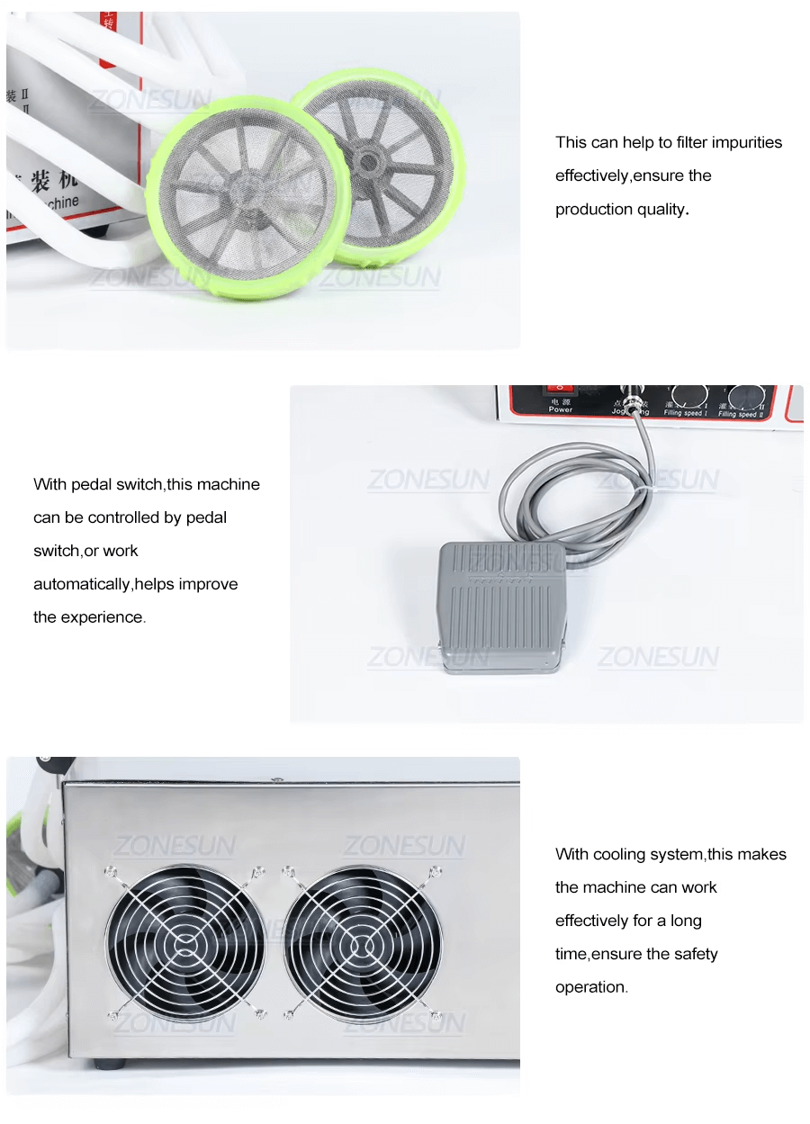 Double Head Large Flow Filling Machine-ZONESUN TECHNOLOGY LIMITED Double Head Large Flow Filling Machine-ZONESUN TECHNOLOGY LIMITED