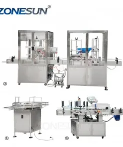 ZONESUN Full Automatic Filling Capping Labeling Machine For Production Line