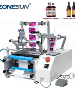 ZONESUN ZS-801 Automatic Round Bottle Labeling Machine