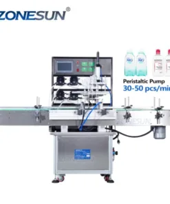 ZONESUN Automatic 4 Head Peristaltic Pump Filling Machine