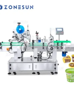 Tapered Bucket Labeling Machine