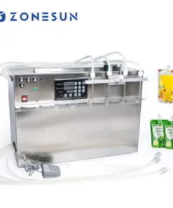 4 Heads Spout Pouch Liuqid Filling Machine