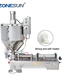 Double Head Paste Filling Machine With Heater Mixer