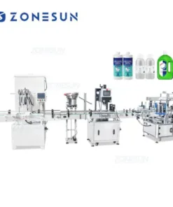 4 Heads Corrosive Liquid Filling Line