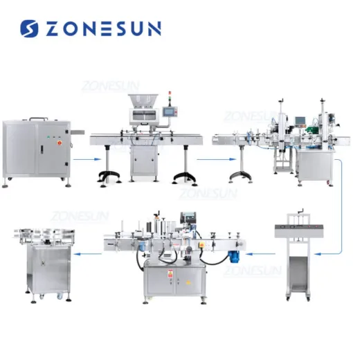 Automatic Granule Counting Bottles Filling Line