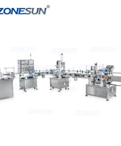 ZONESUN ZS-FAL90 L Configuration Automatic Liquid Filling Capping And Labeling Machine