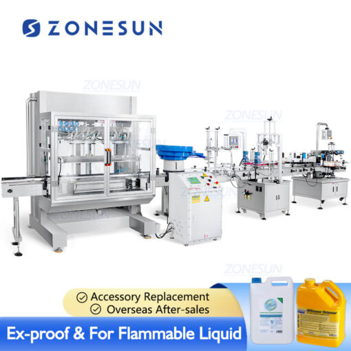 Automatic Ex-proof Liquid Filling Capping Labeling Line