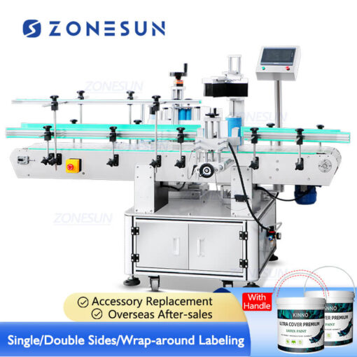 Large Round Bucket Labeling Machine