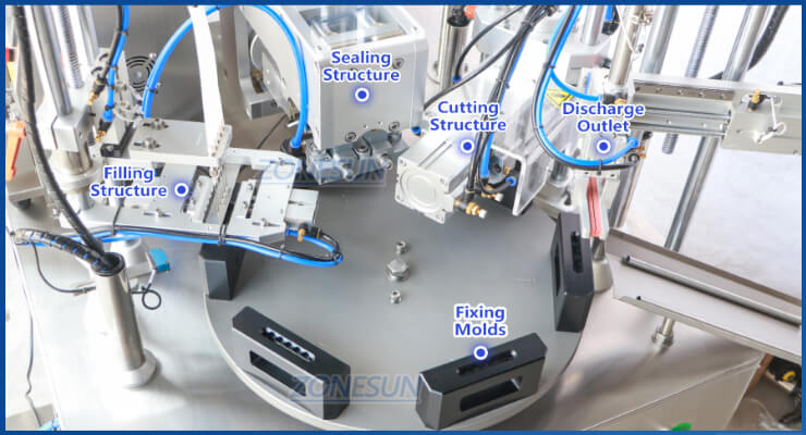 Monodose Strip Tube Filling Sealing Machine
