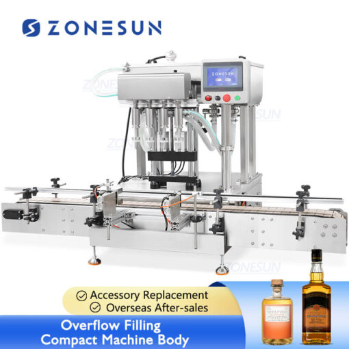 Tabletop Vacuum Overflow Liquid Filling Machine