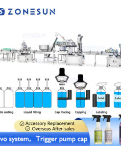 Trigger Pump Spray Bottles Liquid Filling Line