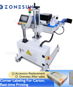 Online Print Label Corner Labeling Machine