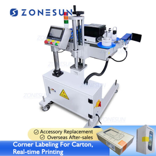 Online Print Label Corner Labeling Machine