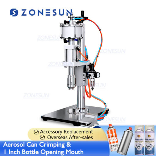 Aerosol Valve Can Crimping Capping Machine