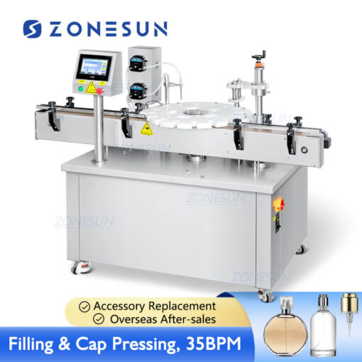 Perfume Filling Cap Pressing Machine