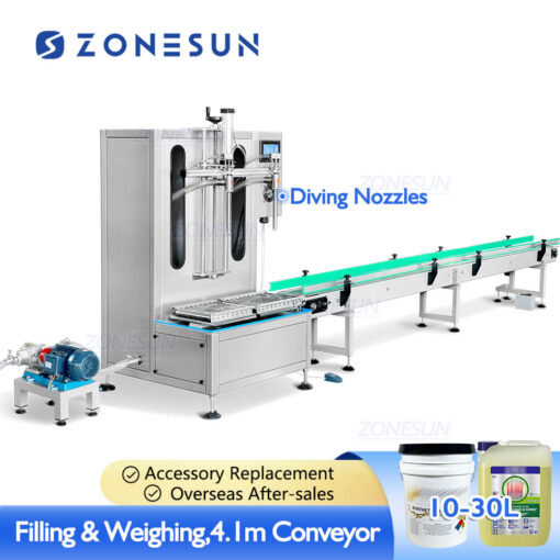Double Diving Nozzle Weighing Filling Machine