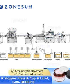 Cosmetic Face Cream Jar Filling Line