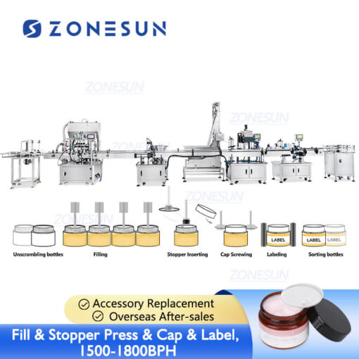 Cosmetic Face Cream Jar Filling Line