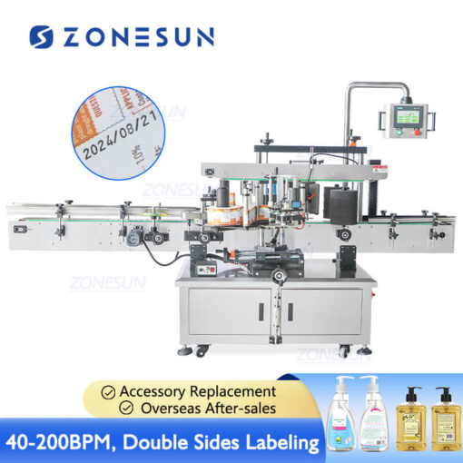 Automatic Double Sides Flat Bottles Labeling Machine