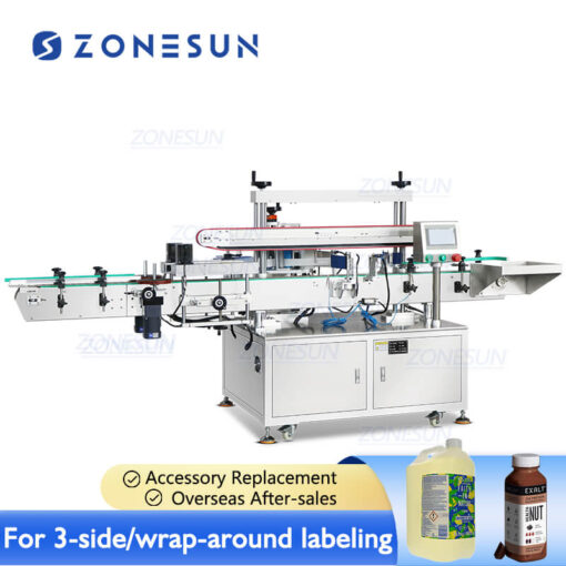 Square Bottle Three Sides Labeling Machine