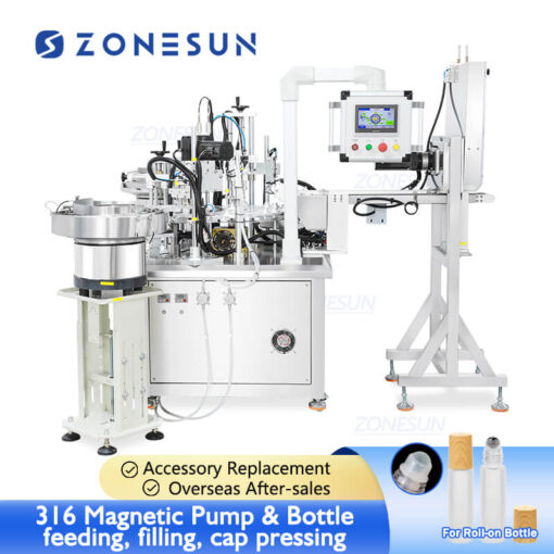 Roller Ball Bottle Filling Capping Machine