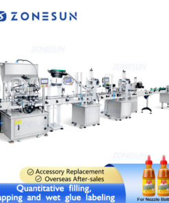 ketchup Sauce Bottles Servo Filling Line