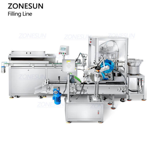 Cosmetic Small Bottle Filling Capping And Labeling Machine - Image 2